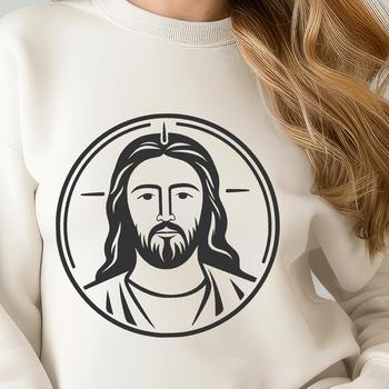 Artistic Jesus In DXF Format