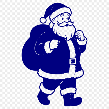 Image of Father Christmas in a festive red suit with white beard.