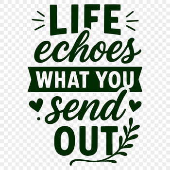 A minimalist SVG quote featuring the phrase Karma in a clean, modern design.