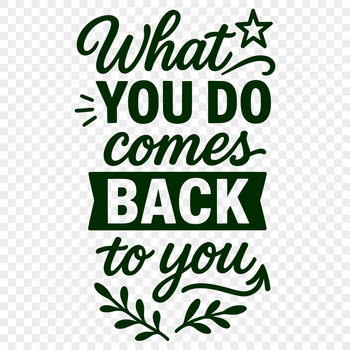 Karma quote symbol in vector format, perfect for personal or commercial projects.