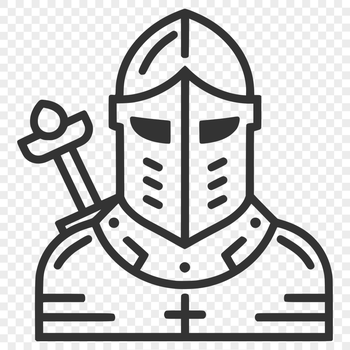 Free Unique Knight Vector Craft File