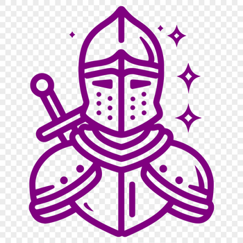 Unique Knight Vector Illustration