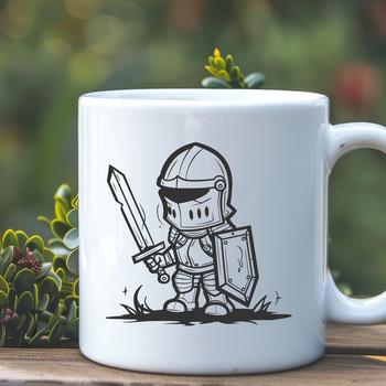 Unique Knight In SVG & DXF