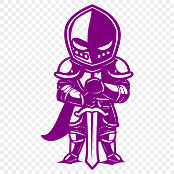 A medieval knight in full armor, depicted in a fantasy style.