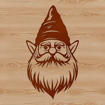 A digital illustration of a mythical creature's head.