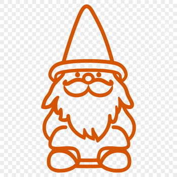 Full-body illustration of a mythical knome sitting with a mix of human and animal features.