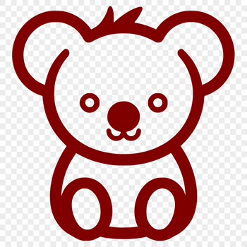 Sitting Koala  DXF