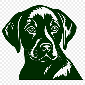 SVG illustration of a Labrador Retriever dog breed, suitable for vector art designs.