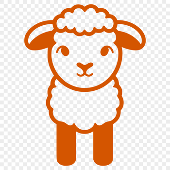 Free Unique Sheep Simple Line Drawing