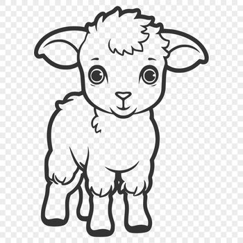 Unique Lamb Digital Art