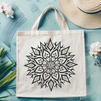 A stylized illustration of a single snowflake, suitable for winter-themed designs or projects.