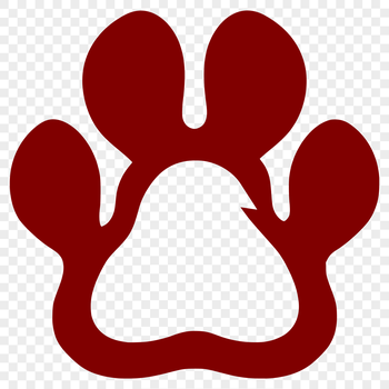 A set of animal paw prints in vector format for crafting and design purposes.