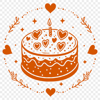 Unique Cake Printable Image DXF - Free Download