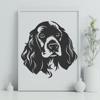 Beautiful Cocker Spaniel - For Laser Cutter Project