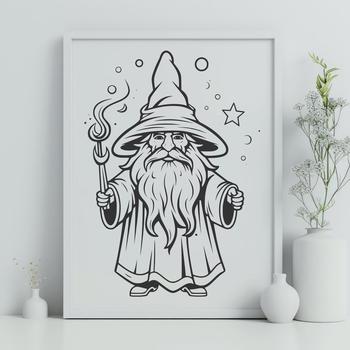 Stunning Wizard In PDF & PNG