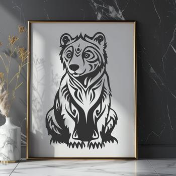 Free Unique Bear Vector Drawing