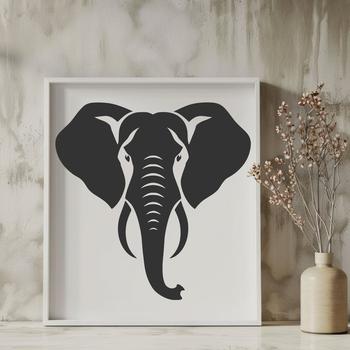 Artistic Elephant - PNG Format