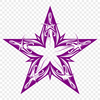 Star Printable Artwork In SVG, PNG, PDF And DXF File Formats