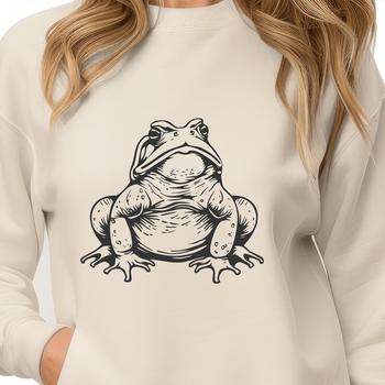 A detailed illustration of a toad from head to toe, suitable for vector art design.