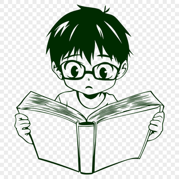 A detailed illustration of an open book with pages, ideal for educational or creative projects.