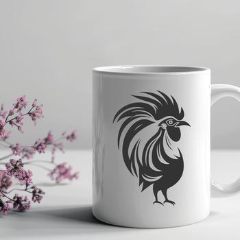 Artistic Rooster SVG, PNG, PDF And DXF Files