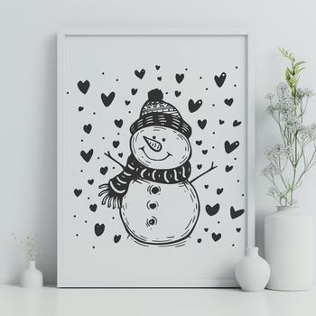 Unique Snowman PNG