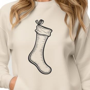 Christmas stocking illustration in vector format
