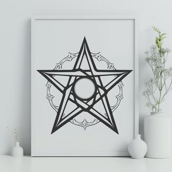 Free Unique Pentagram Digital Art