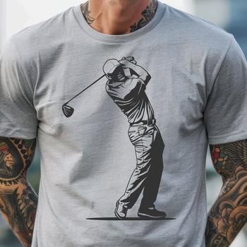 Stunning Golfer In PDF & PNG