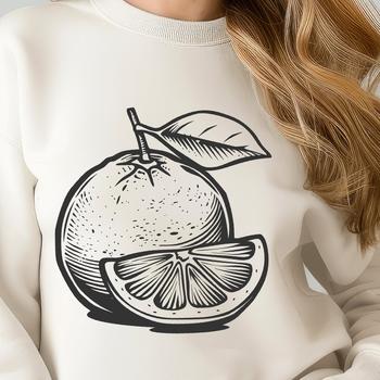 A round yellow citrus fruit with a smooth skin and prominent dimples.