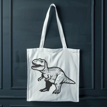 A detailed illustration of a prehistoric T Rex dinosaur from full body perspective.