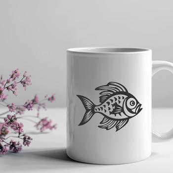 Unique Fish In DXF Format