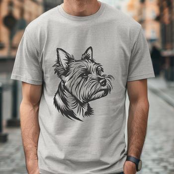 Beautiful Yorkshire Terrier In SVG & DXF