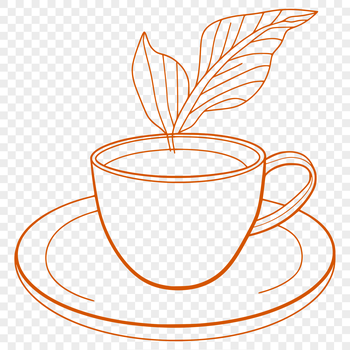A simple cup designed with precision lines and shapes, suitable for digital cutting machines or stencils.