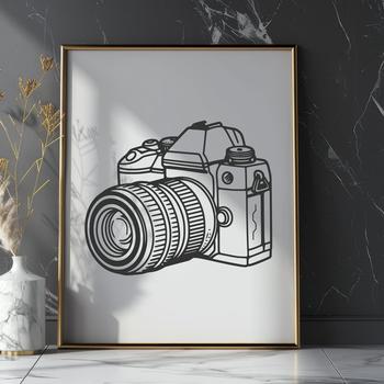 Artistic Camera - Glowforge PNG