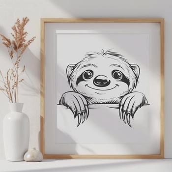 Artistic Sloth In PDF Format