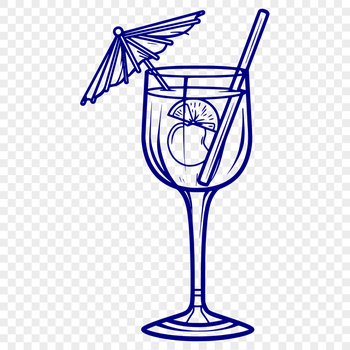 Stunning Cocktail Drawing