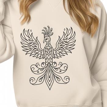 A mythical creature with bird-like features, depicted in full body form.