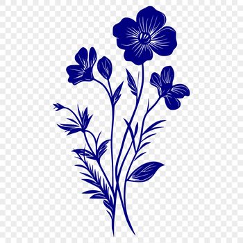 A vibrant illustration of a wild flower in full bloom, ideal for vector art projects.