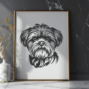 Beautiful Shih Tzu In PNG & SVG