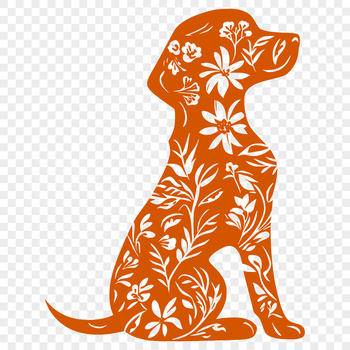 A high-quality SVG illustration of a sitting Weimaraner breed dog.