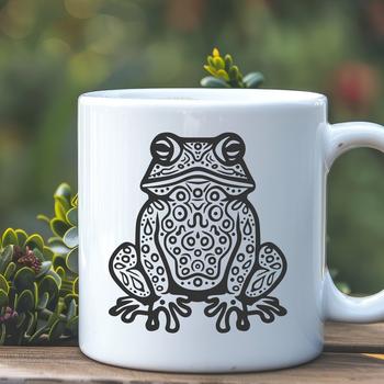 Ornate Toad In DXF