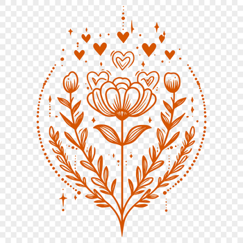 An illustration of a single wild flower with delicate petals in full bloom.