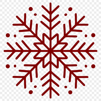 A delicate, intricate snowflake illustration created as a vector graphic.