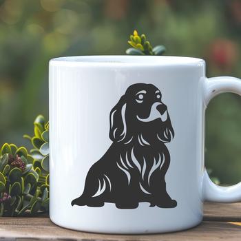 Sitting Cocker Spaniel - SVG