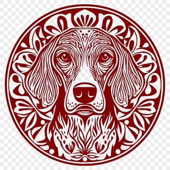 A detailed illustration of a Weimaraner dog breed in vector format.