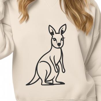 Artistic Kangaroo - Laser Cutter DXF