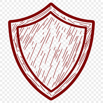 A medieval-style shield with a central emblem, designed as a vector graphic.