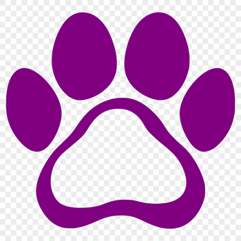 A detailed SVG design featuring a collection of unique animal paws for crafting and design projects.