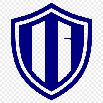A graphic illustration of a shield with armor details, suitable for vector art designs.